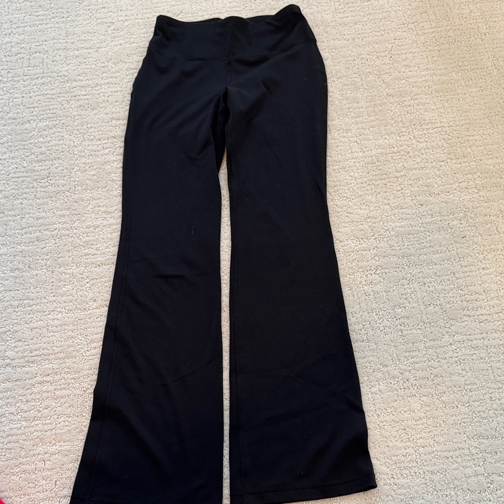 Athleta Girl Black Flared Yoga Pants -size 12/Large